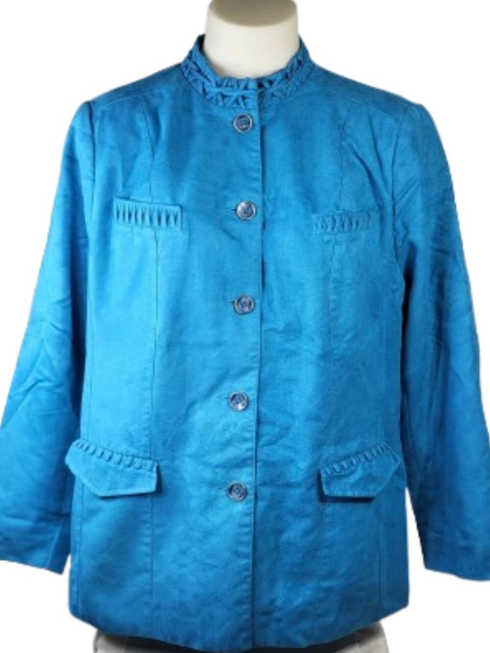TanJay Blue Jacket Blazer Sz 18